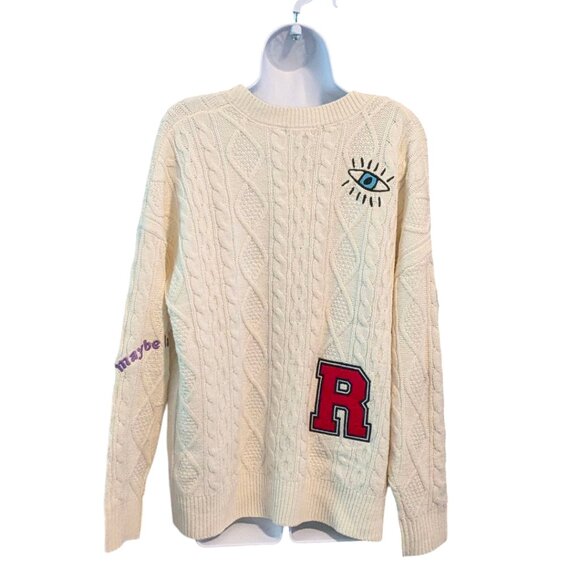 Forever 21 cream cable-knit cardigan - NWT - size Small - Picture 2 of 3